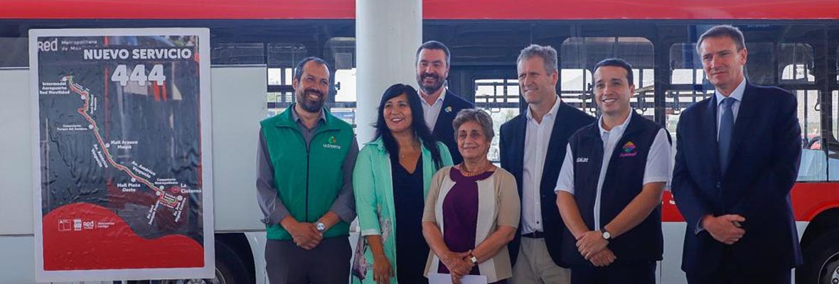 Red movilidad lanza nuevo servicio al aeropuerto de Santiago desde estación La Cisterna