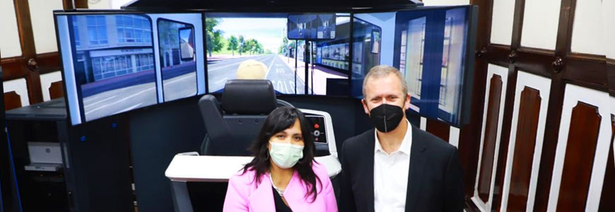 MTT presenta el primer simulador de buses eléctricos de latinoamérica 