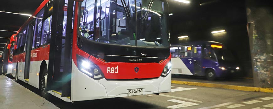 Estación Intermodal La Cisterna recibirá nueva flota de buses ecológicos del sistema Red 