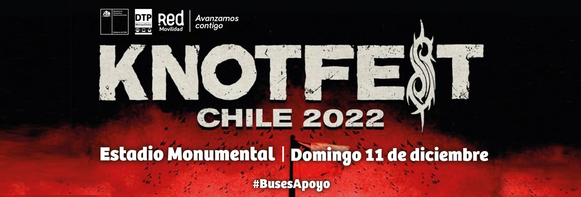 RED dispone de refuerzo de buses para la primera edición del Knotfest en Chile